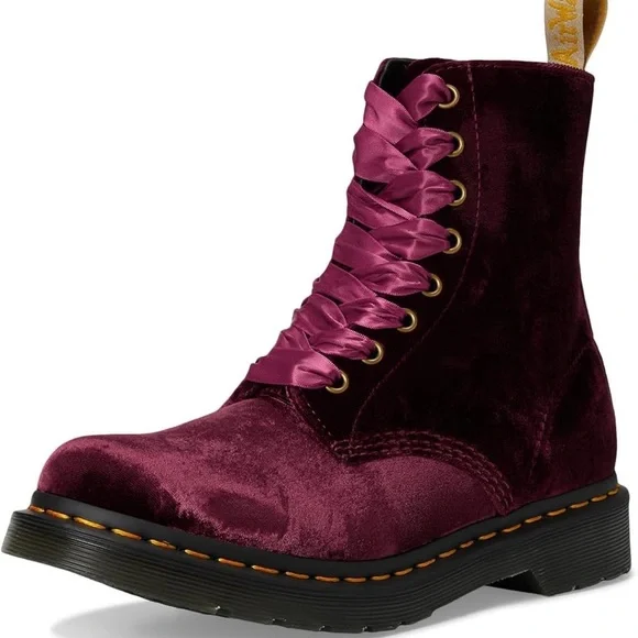 Dr. Martens Women's Vegan 1460 Pascal Velvet - Picture 5 of 6